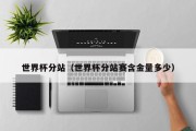 世界杯分站（世界杯分站赛含金量多少）